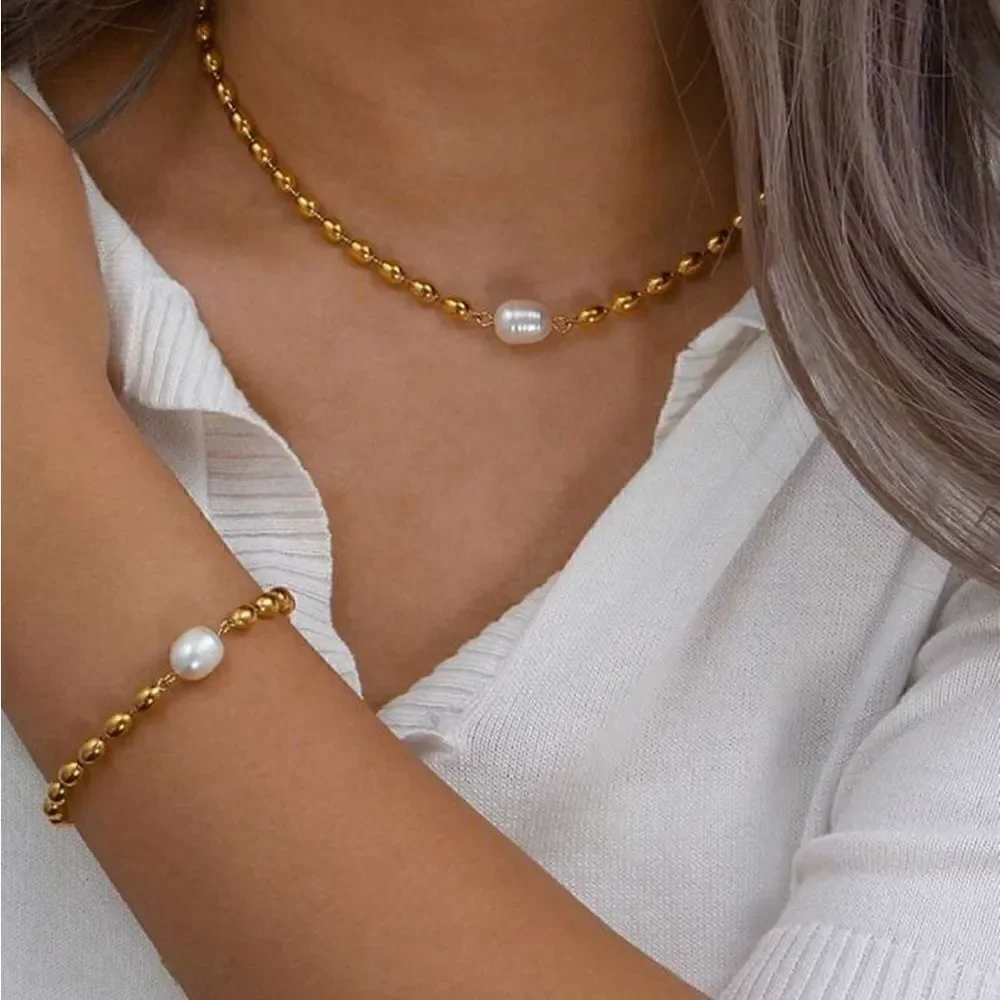 Fresh water pearl bracelet M501